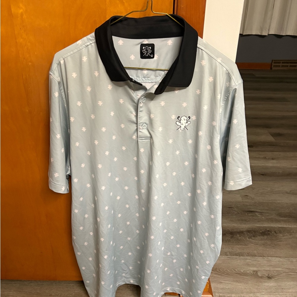 Cactus Hack Polo Shirt with Cactus Pattern